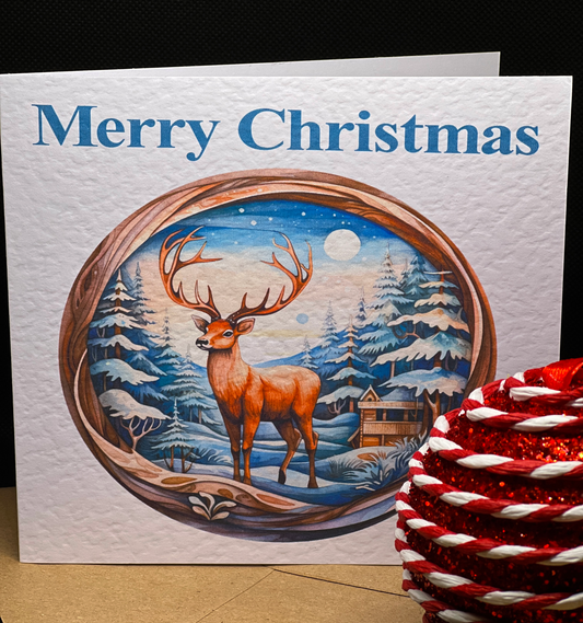 Stag Christmas Card