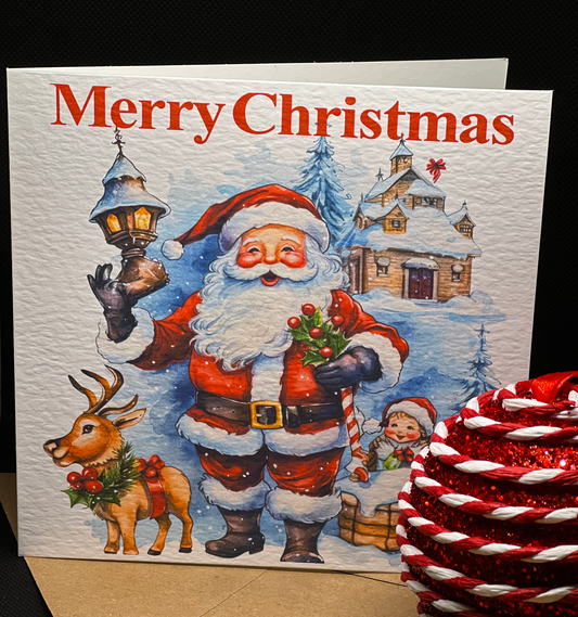 Father Christmas and Friends Christmas Card