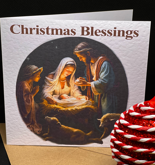 Nativity Themed Christmas Card