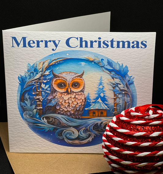 Owl Christmas Card