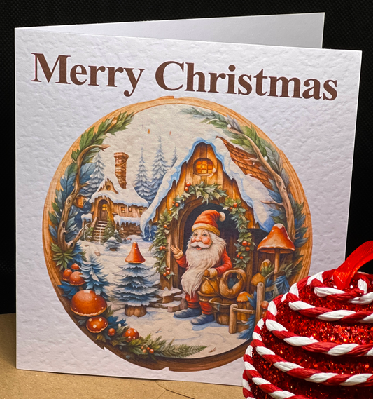 Santas House Christmas Card